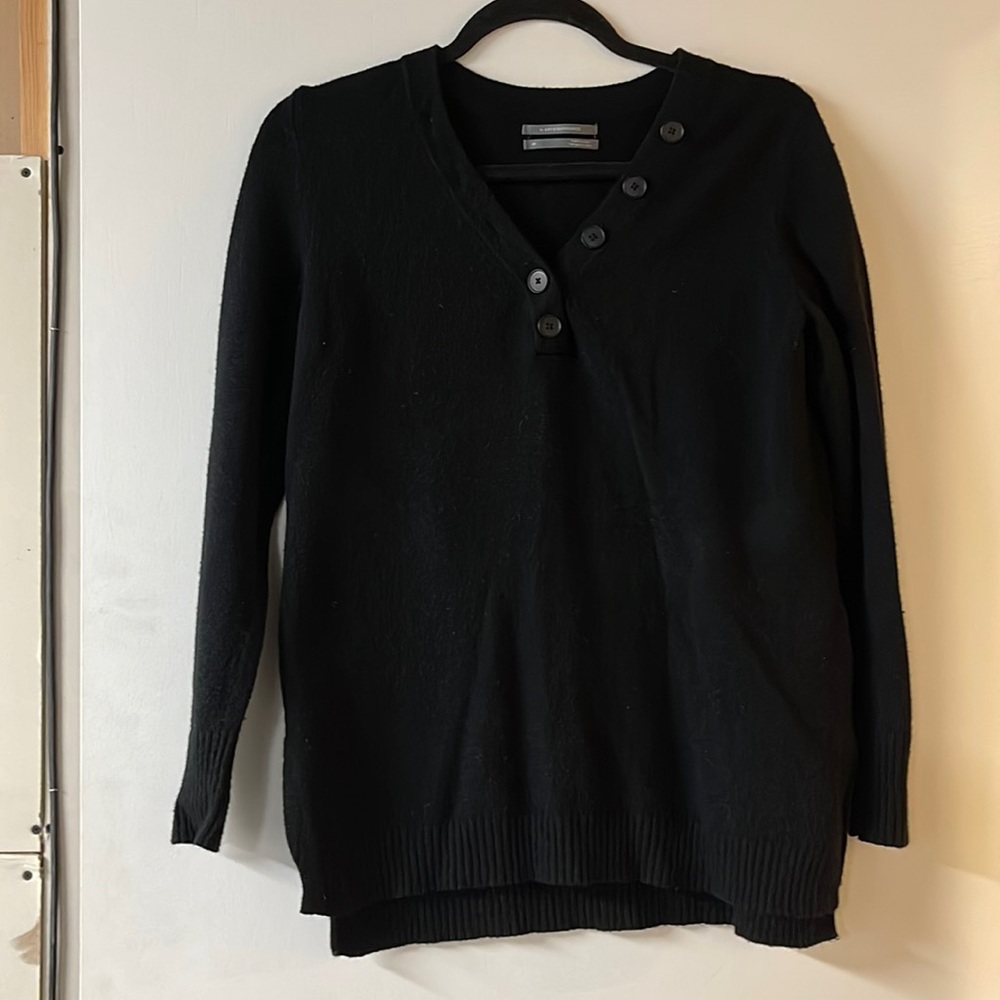 Anthropologie Henley-Style Sweater